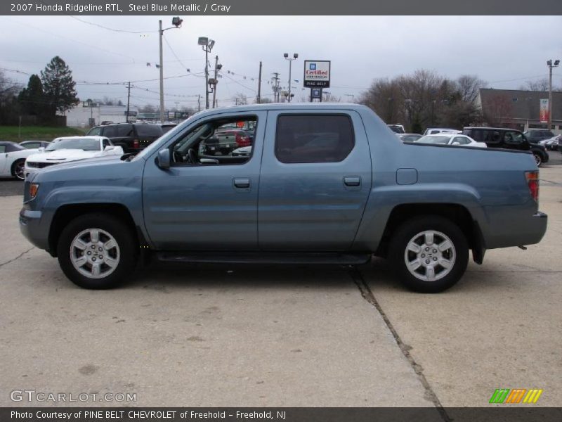 Steel Blue Metallic / Gray 2007 Honda Ridgeline RTL