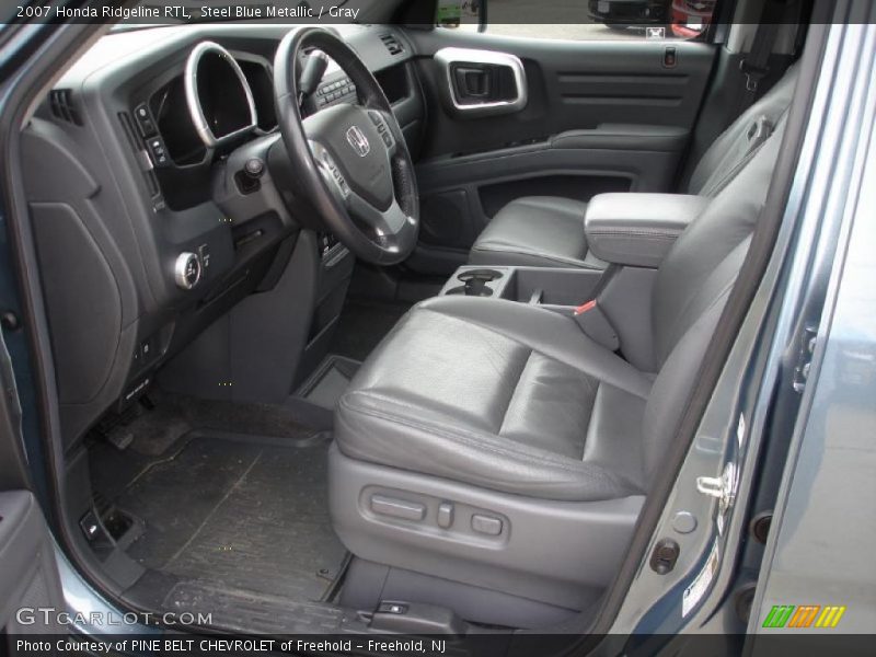 Steel Blue Metallic / Gray 2007 Honda Ridgeline RTL