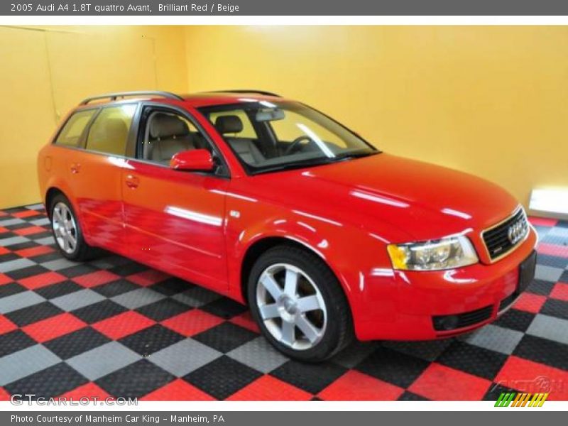 Brilliant Red / Beige 2005 Audi A4 1.8T quattro Avant