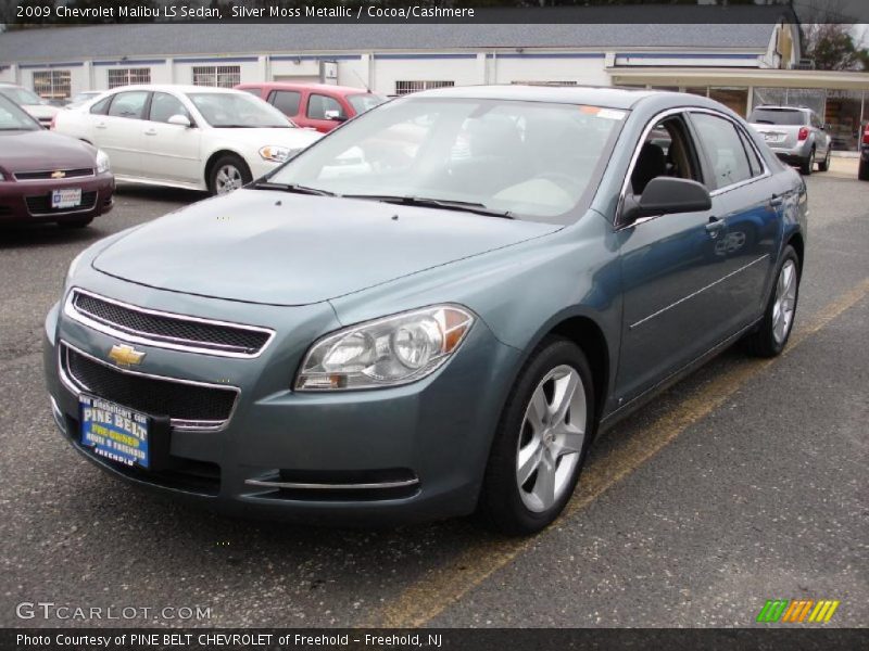 Silver Moss Metallic / Cocoa/Cashmere 2009 Chevrolet Malibu LS Sedan