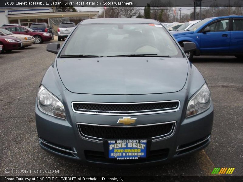 Silver Moss Metallic / Cocoa/Cashmere 2009 Chevrolet Malibu LS Sedan