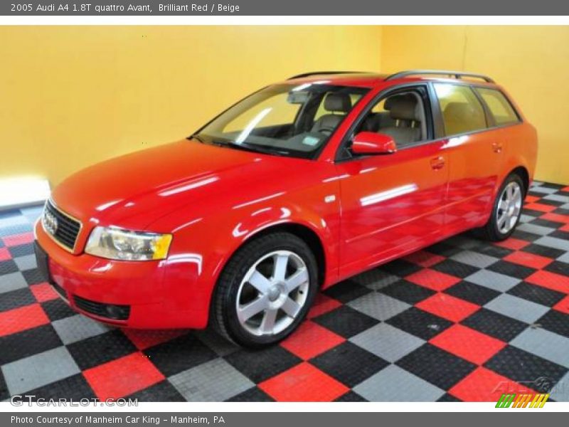 Brilliant Red / Beige 2005 Audi A4 1.8T quattro Avant