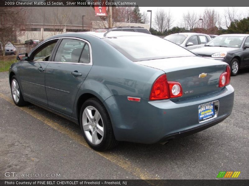Silver Moss Metallic / Cocoa/Cashmere 2009 Chevrolet Malibu LS Sedan