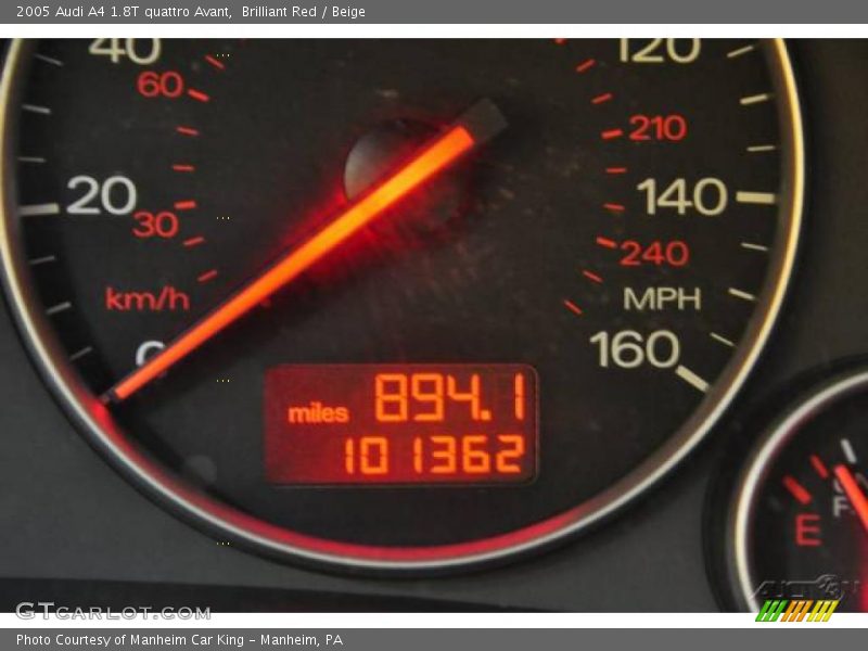 Brilliant Red / Beige 2005 Audi A4 1.8T quattro Avant