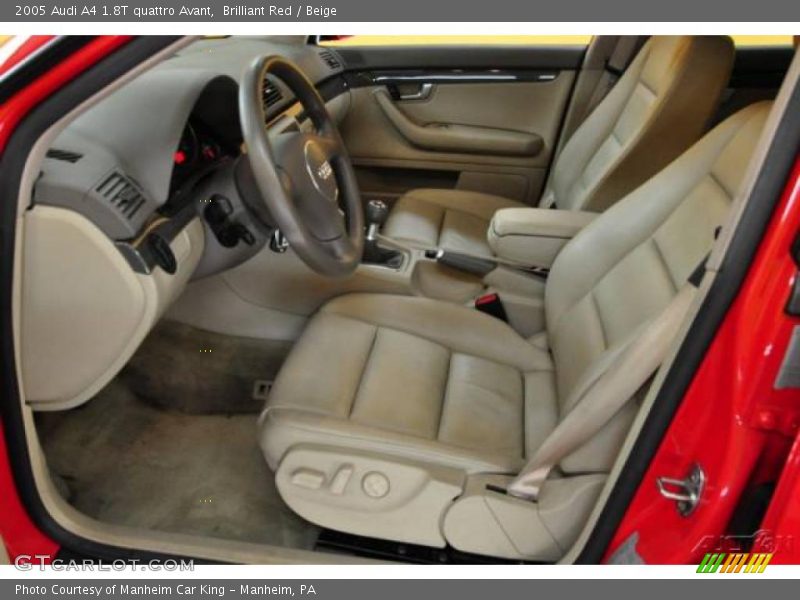Brilliant Red / Beige 2005 Audi A4 1.8T quattro Avant