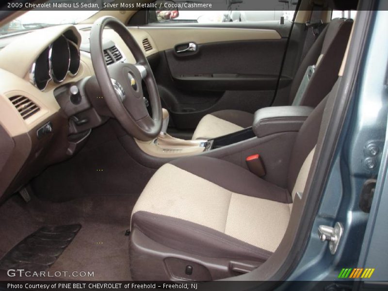 Silver Moss Metallic / Cocoa/Cashmere 2009 Chevrolet Malibu LS Sedan