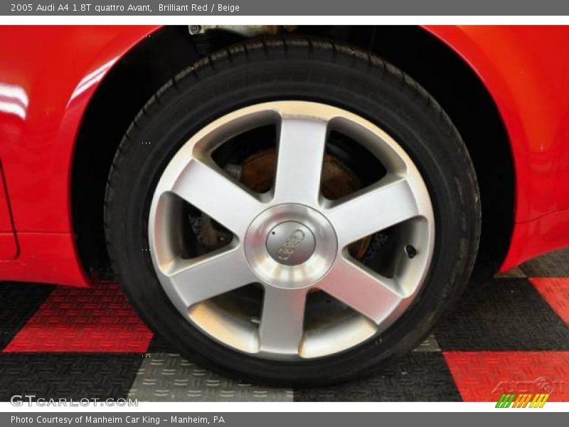 Brilliant Red / Beige 2005 Audi A4 1.8T quattro Avant