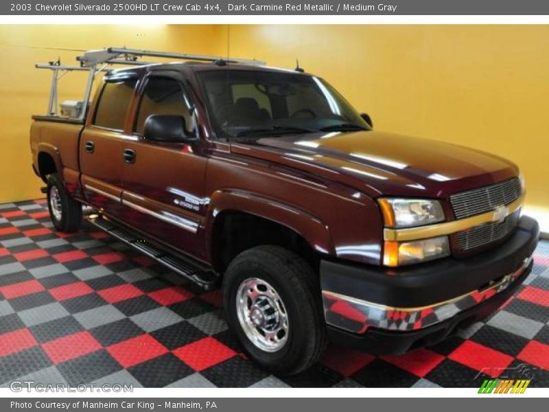 Dark Carmine Red Metallic / Medium Gray 2003 Chevrolet Silverado 2500HD LT Crew Cab 4x4