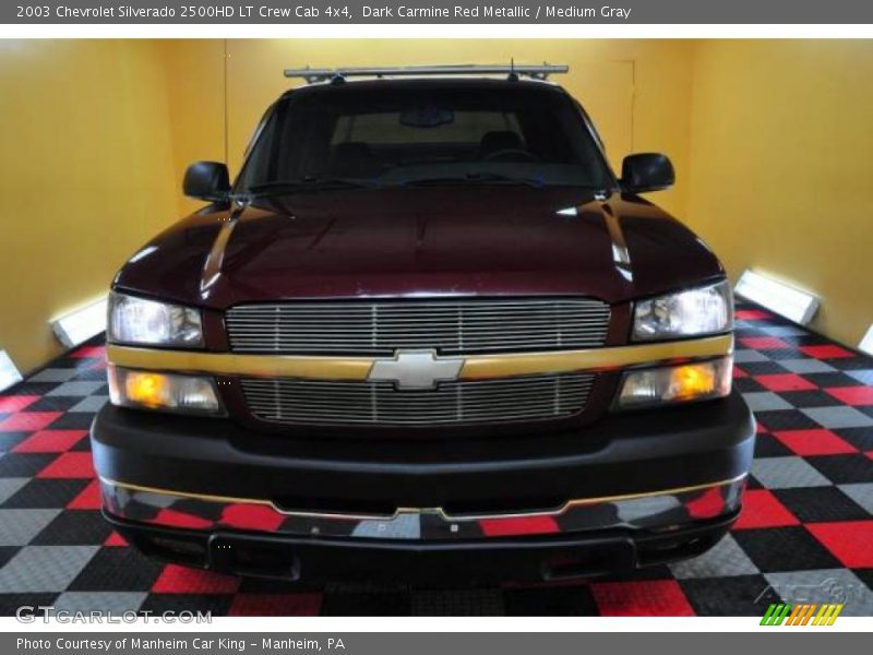 Dark Carmine Red Metallic / Medium Gray 2003 Chevrolet Silverado 2500HD LT Crew Cab 4x4