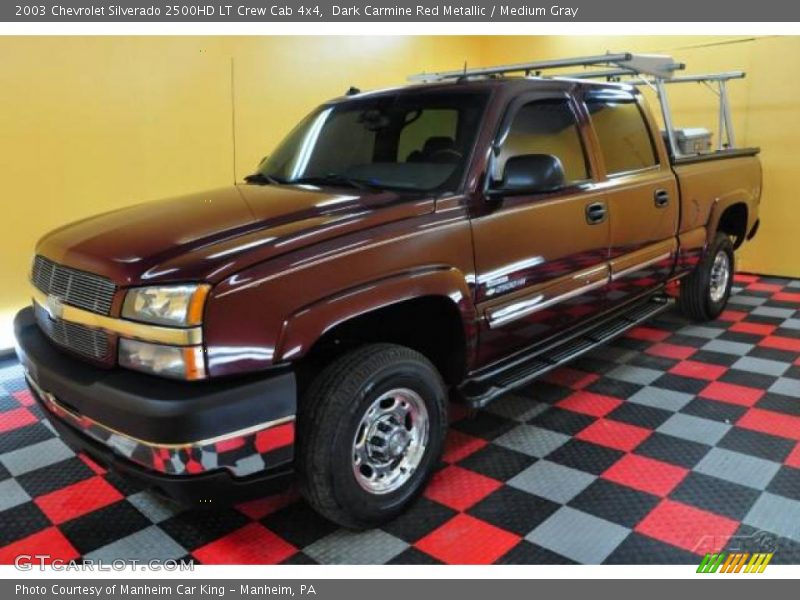 Dark Carmine Red Metallic / Medium Gray 2003 Chevrolet Silverado 2500HD LT Crew Cab 4x4