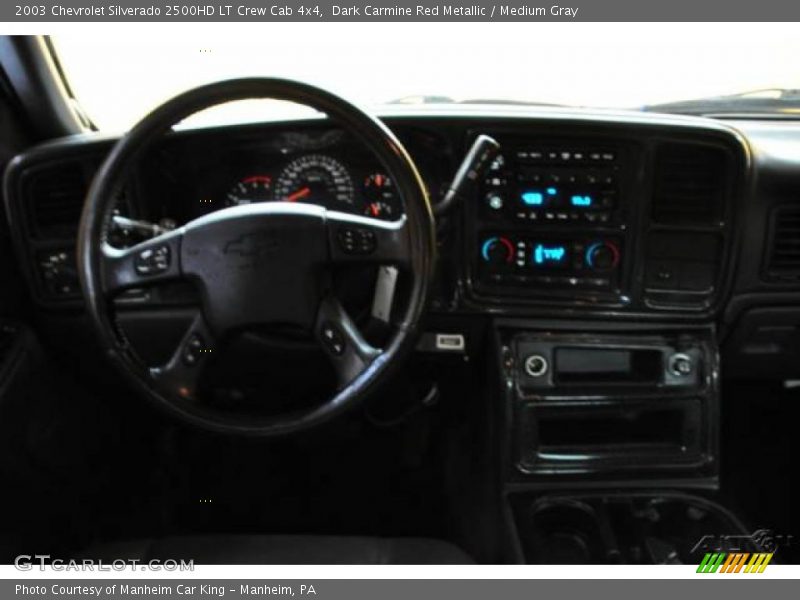 Dark Carmine Red Metallic / Medium Gray 2003 Chevrolet Silverado 2500HD LT Crew Cab 4x4