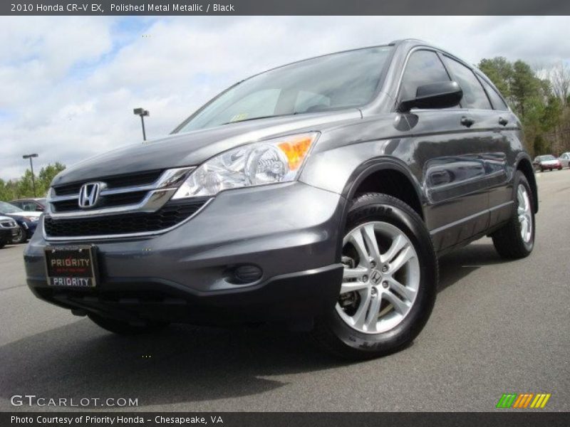 Polished Metal Metallic / Black 2010 Honda CR-V EX