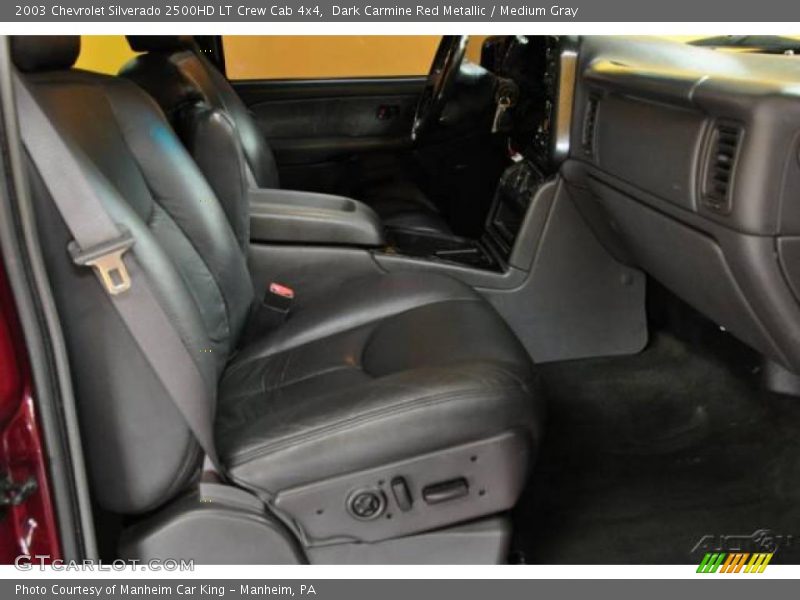 Dark Carmine Red Metallic / Medium Gray 2003 Chevrolet Silverado 2500HD LT Crew Cab 4x4