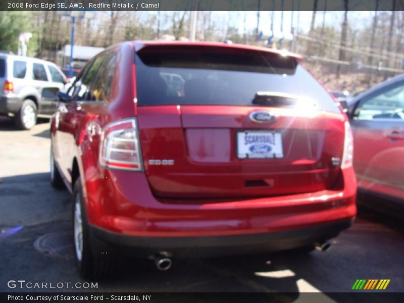 Redfire Metallic / Camel 2008 Ford Edge SEL AWD