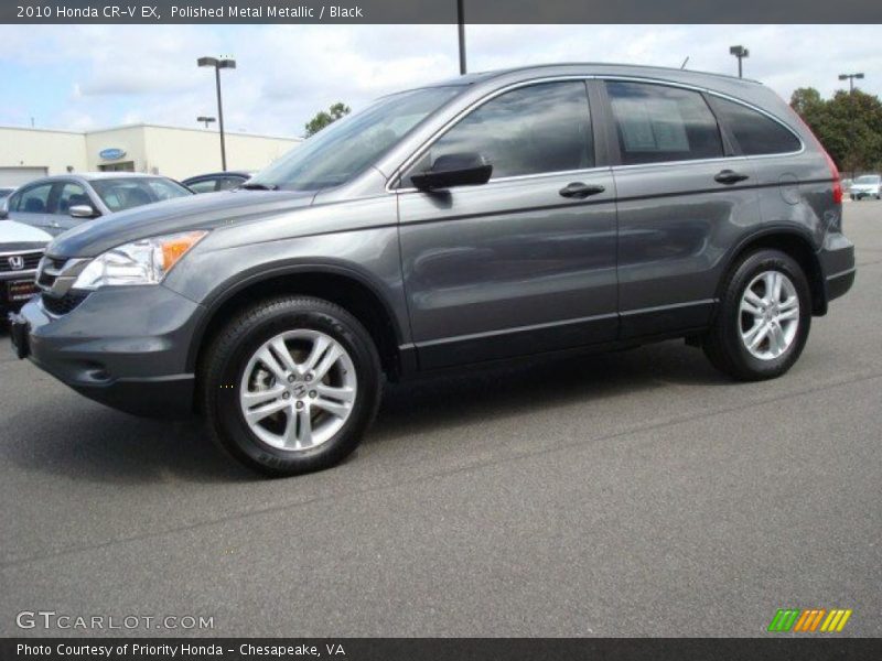 Polished Metal Metallic / Black 2010 Honda CR-V EX