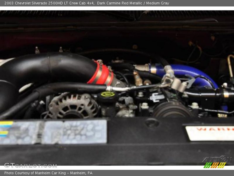 Dark Carmine Red Metallic / Medium Gray 2003 Chevrolet Silverado 2500HD LT Crew Cab 4x4