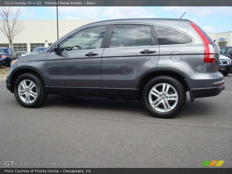 Polished Metal Metallic / Black 2010 Honda CR-V EX