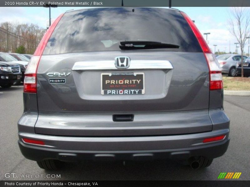 Polished Metal Metallic / Black 2010 Honda CR-V EX