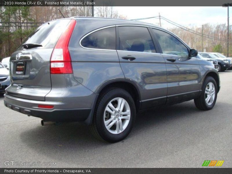 Polished Metal Metallic / Black 2010 Honda CR-V EX