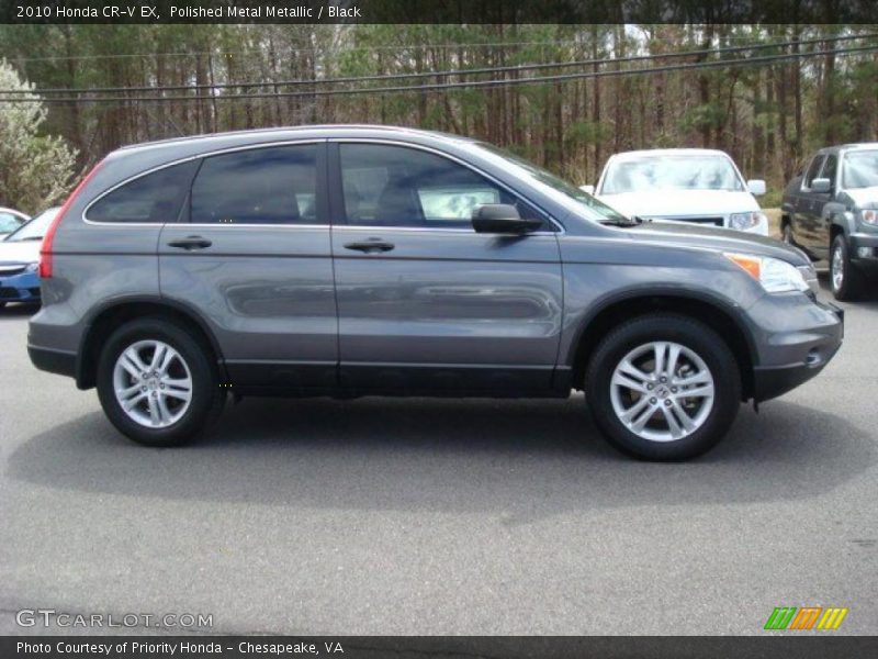 Polished Metal Metallic / Black 2010 Honda CR-V EX