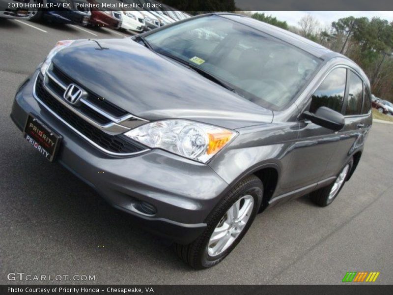 Polished Metal Metallic / Black 2010 Honda CR-V EX