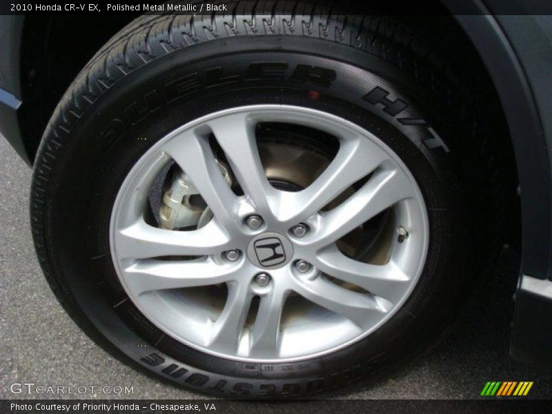 Polished Metal Metallic / Black 2010 Honda CR-V EX