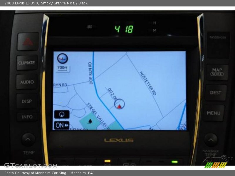 Smoky Granite Mica / Black 2008 Lexus ES 350