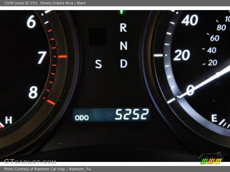 Smoky Granite Mica / Black 2008 Lexus ES 350