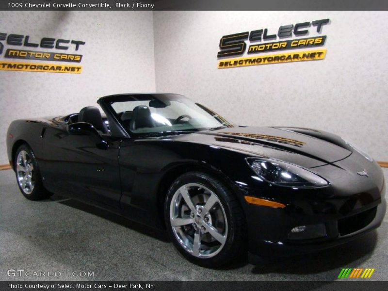 Black / Ebony 2009 Chevrolet Corvette Convertible