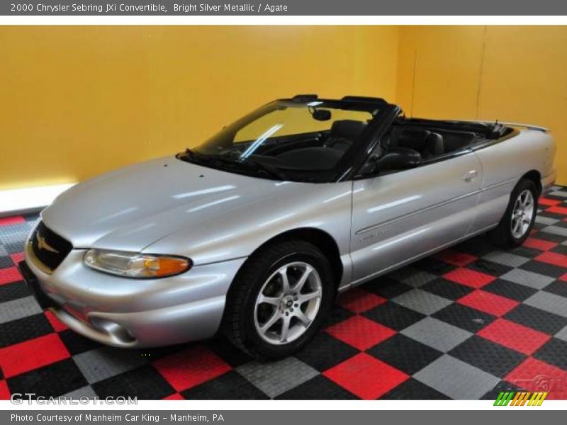 Bright Silver Metallic / Agate 2000 Chrysler Sebring JXi Convertible