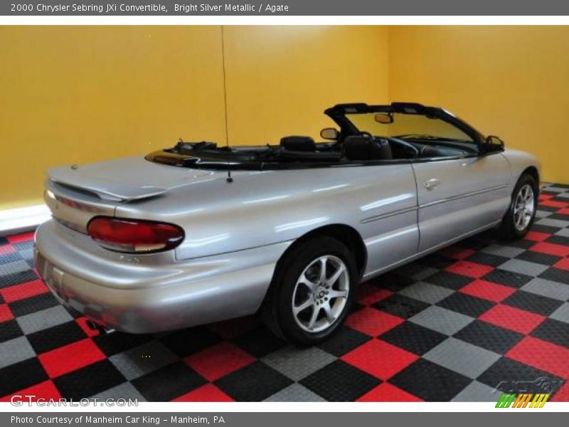 Bright Silver Metallic / Agate 2000 Chrysler Sebring JXi Convertible