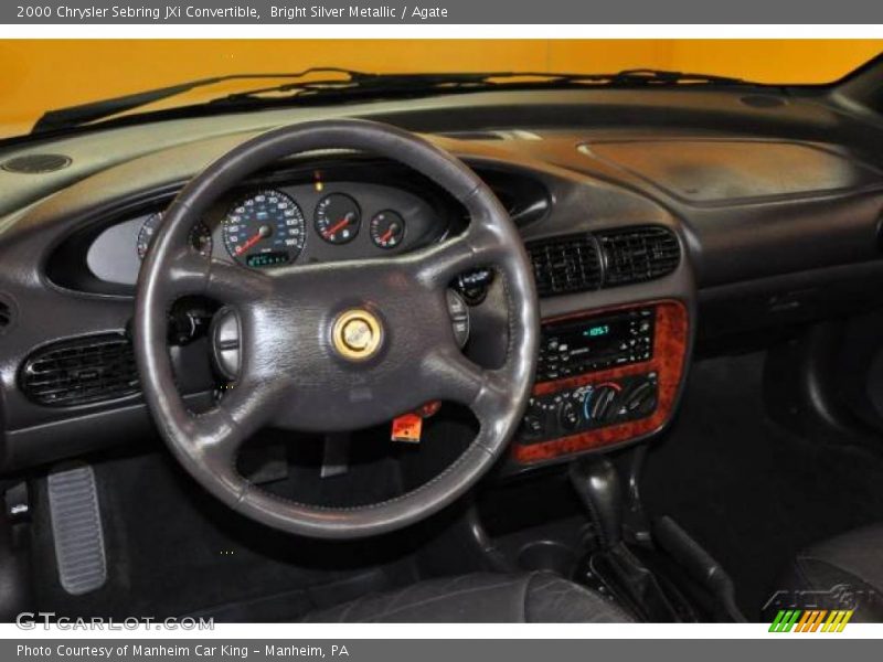 Bright Silver Metallic / Agate 2000 Chrysler Sebring JXi Convertible