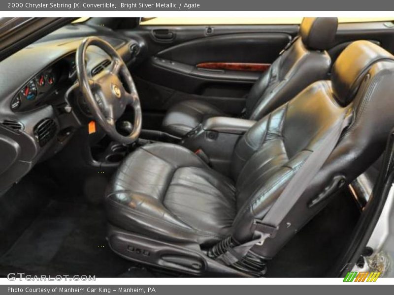 Bright Silver Metallic / Agate 2000 Chrysler Sebring JXi Convertible