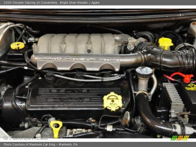 Bright Silver Metallic / Agate 2000 Chrysler Sebring JXi Convertible