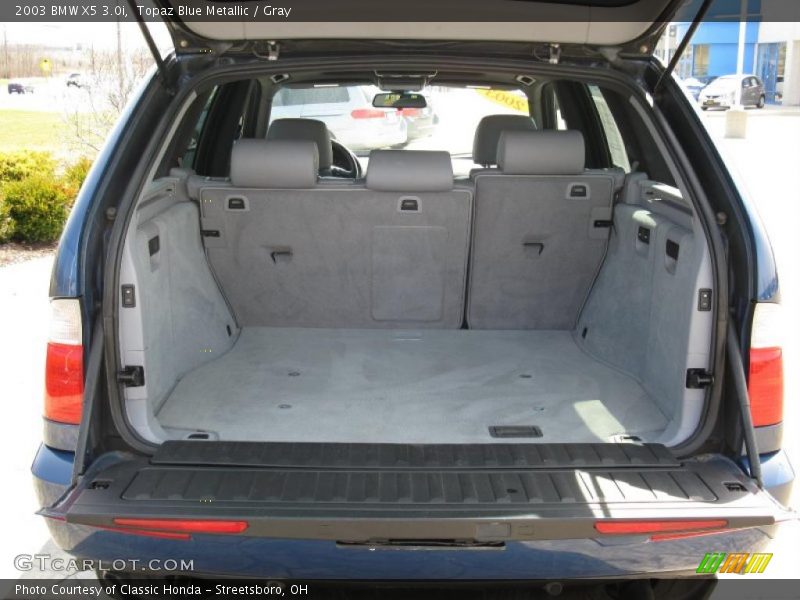 Topaz Blue Metallic / Gray 2003 BMW X5 3.0i