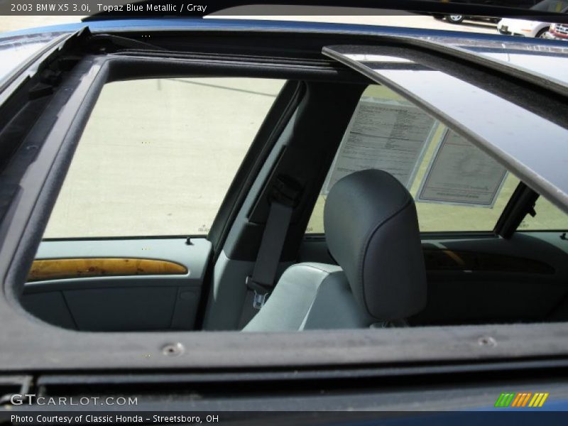 Topaz Blue Metallic / Gray 2003 BMW X5 3.0i