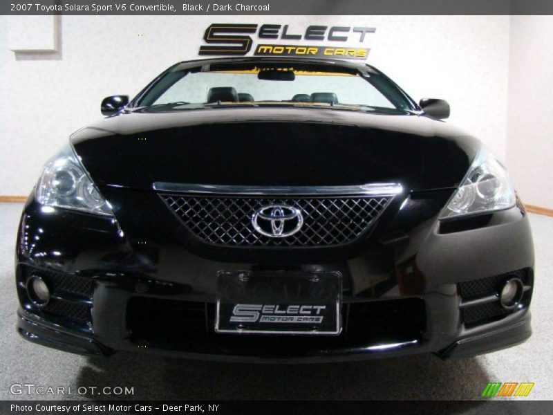 Black / Dark Charcoal 2007 Toyota Solara Sport V6 Convertible