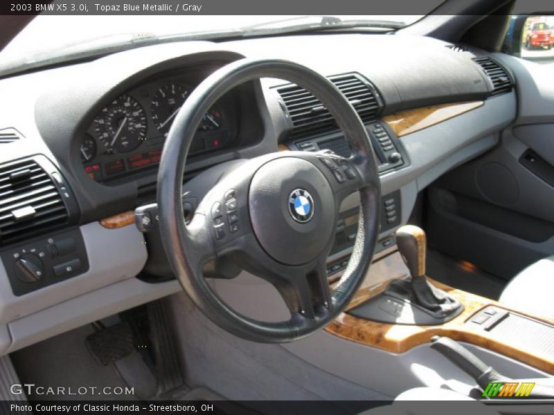 Topaz Blue Metallic / Gray 2003 BMW X5 3.0i