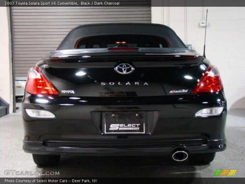 Black / Dark Charcoal 2007 Toyota Solara Sport V6 Convertible