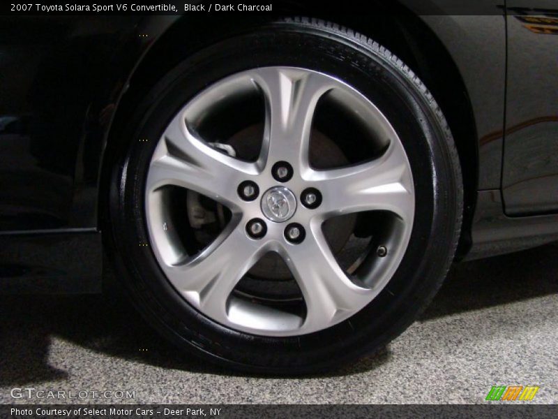 Black / Dark Charcoal 2007 Toyota Solara Sport V6 Convertible