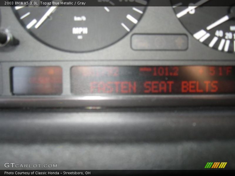 Topaz Blue Metallic / Gray 2003 BMW X5 3.0i