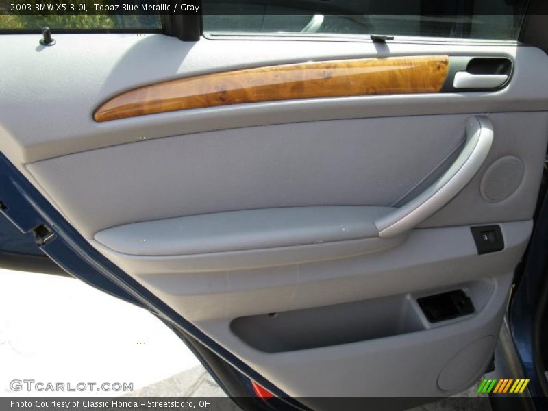 Topaz Blue Metallic / Gray 2003 BMW X5 3.0i