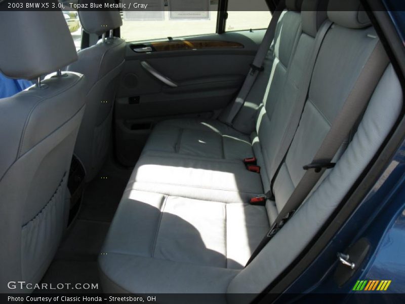 Topaz Blue Metallic / Gray 2003 BMW X5 3.0i