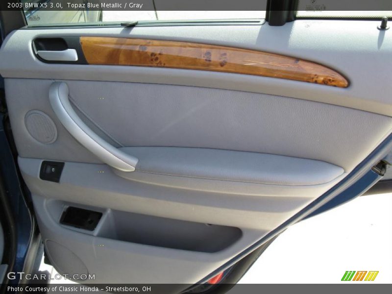 Topaz Blue Metallic / Gray 2003 BMW X5 3.0i