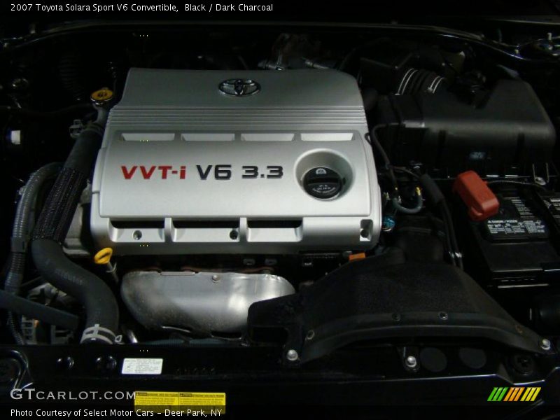Black / Dark Charcoal 2007 Toyota Solara Sport V6 Convertible