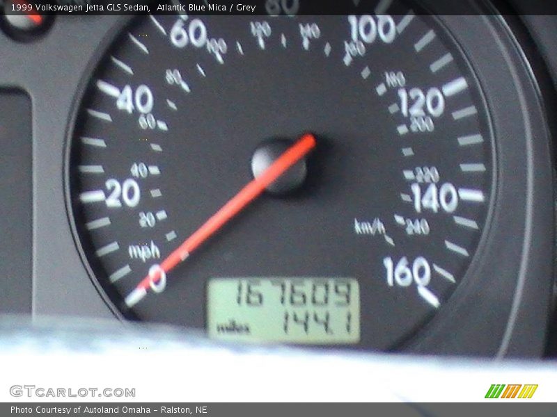 Atlantic Blue Mica / Grey 1999 Volkswagen Jetta GLS Sedan