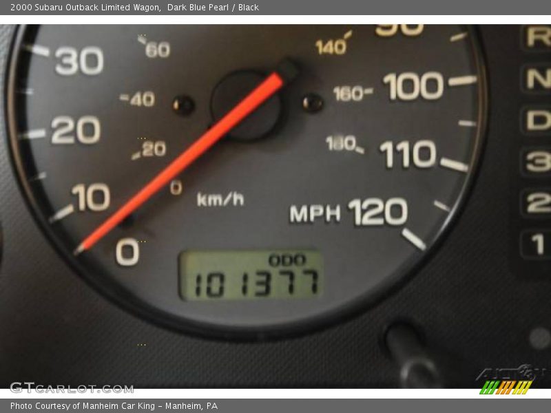 Dark Blue Pearl / Black 2000 Subaru Outback Limited Wagon