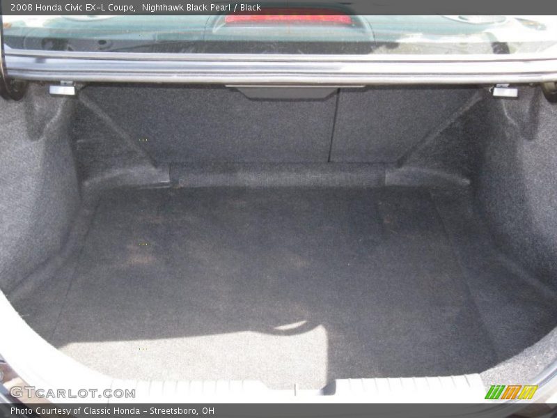Nighthawk Black Pearl / Black 2008 Honda Civic EX-L Coupe