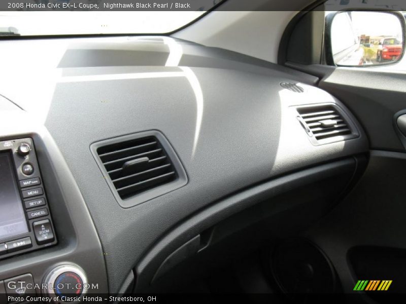 Nighthawk Black Pearl / Black 2008 Honda Civic EX-L Coupe