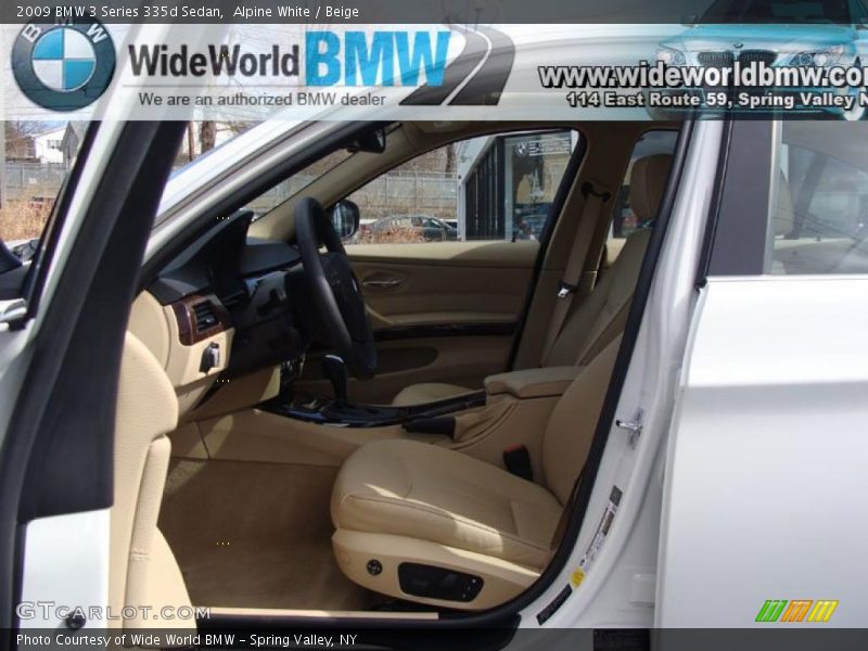 Alpine White / Beige 2009 BMW 3 Series 335d Sedan
